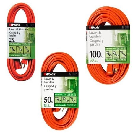 COLEMAN CABLE Woods-Div. Outdoor Vinyl Extension Cord WO38276